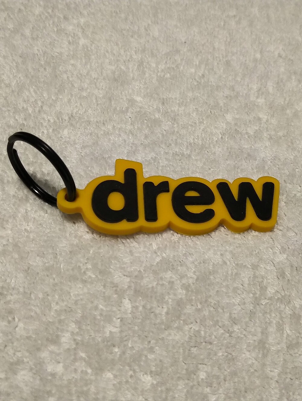 Drew House Drew Rubber Logo Keychain - By Justin Bieber